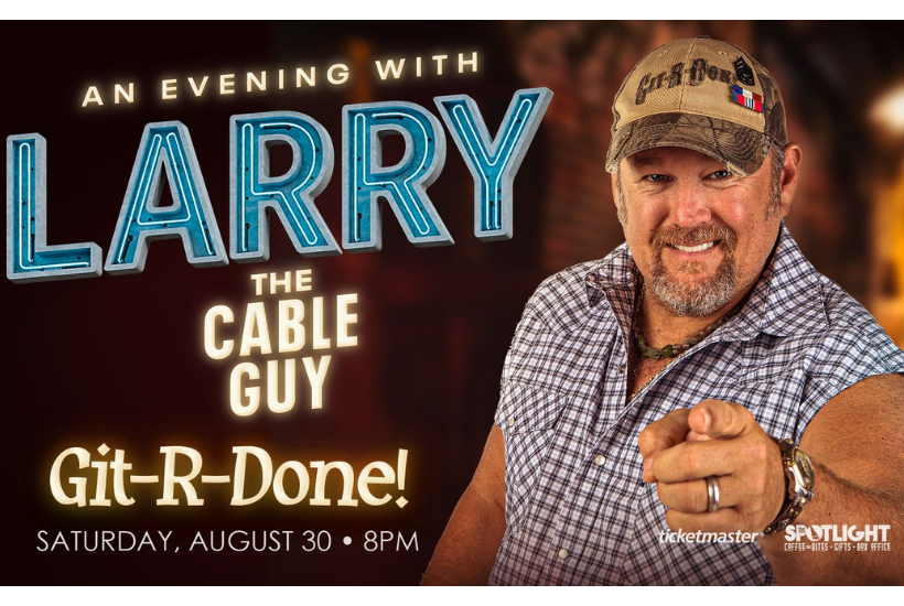 Click Big Deals - BOGO Tickets to Larry The Cable Guy at Deadwood Mountain Grand, Saturday August 30th For ONLY $69! 