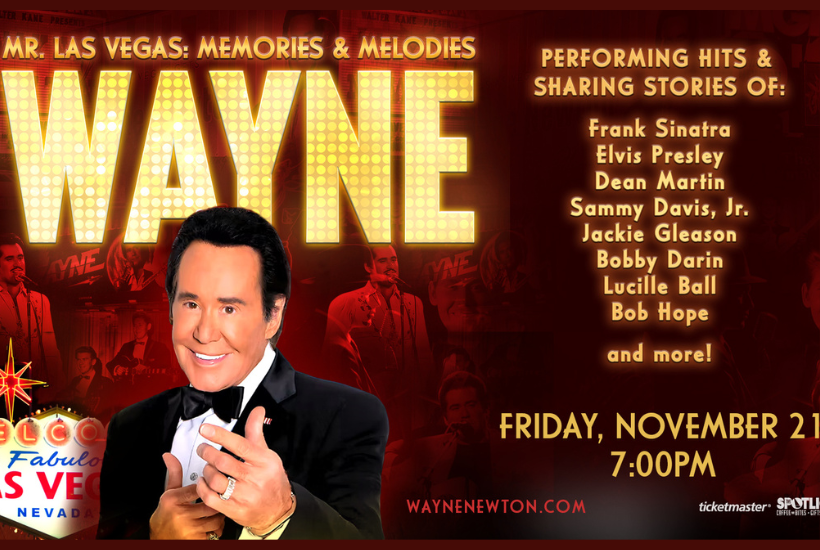 Click Big Deals - Wayne Newton LIVE at Deadwood Mountain Grand on Friday, November 21st! 1 voucher gets 2 tickets, JUST $49!