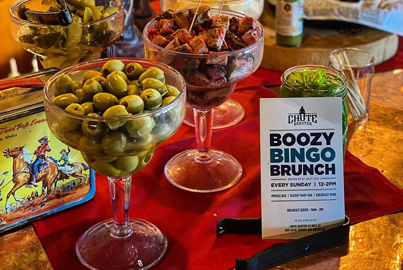 Join us at Chute Rooster in Hill City for Sunday Funday Boozy Bingo Brunch! $50 voucher for ONLY $25! Includes 10 NFL Bingo Cards! 