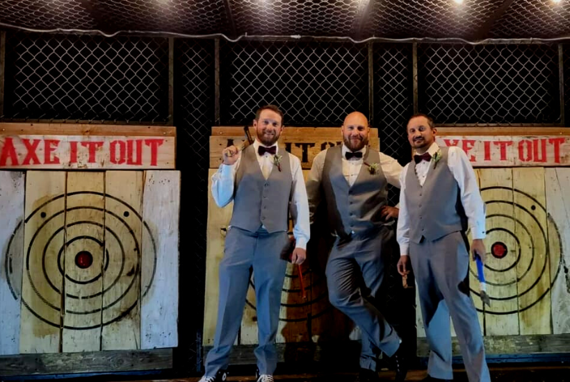 Make Your Event a Bullseye & Save 50% With Axe It Out's Mobile Unit! Throw Anywhere & Get 2 hours of Axe Throwing For JUST $300! 