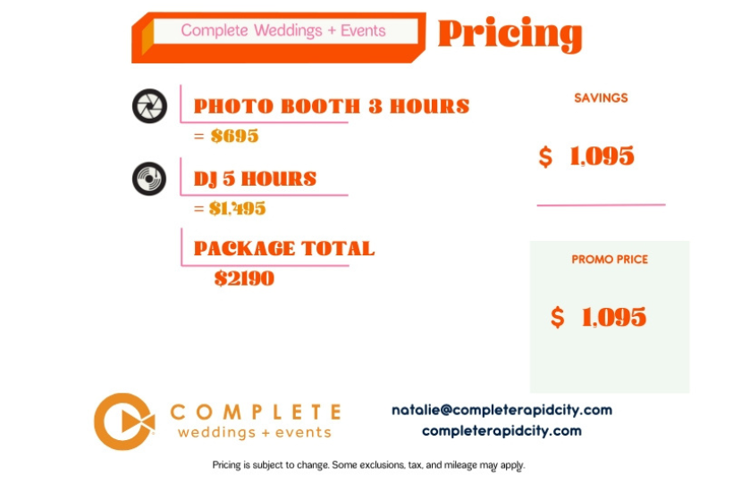 Hype Up your CHRISTMAS PARTY OR EVENT with a DJ & Photo Booth from Complete Weddings & Events! GET 1/2 OFF - ONLY $1,095!