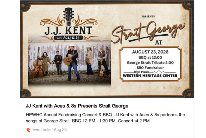 CHECK YES! NOT NO! and head to the Strait George Tribute Concert at the High Plains Western Heritage Center & Museum in Spearfish! ONLY $25!