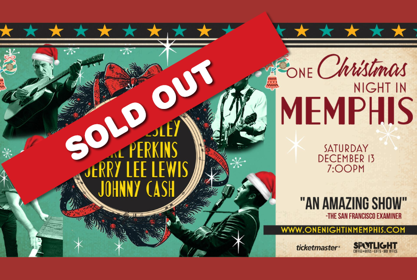 One Christmas Night in Memphis LIVE at Deadwood Mountain Grand on Saturday, December 13th! 1 voucher gets 2 tickets, JUST $22!